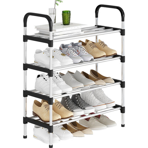 Simple multi-layer multi-functional plastic double-walled storage rack M3331166