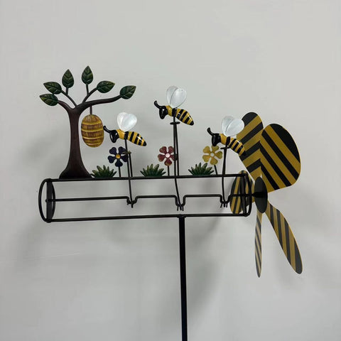 Three Little Bees Windmill Courtyard Gardening Decoration Windmill m33311006