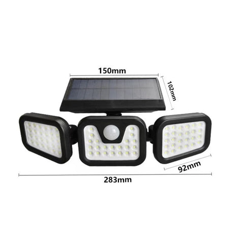 Solar wall lamp, human body sensing, outdoor light, free rotation, courtyard light, waterproof lighting, path light, m3331160