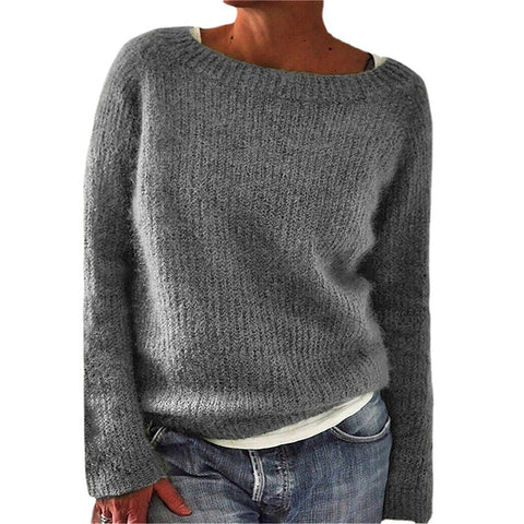 Solid color basic sweater knitted sweater m300507