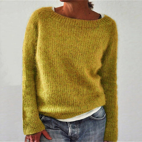 Solid color basic sweater knitted sweater m300507