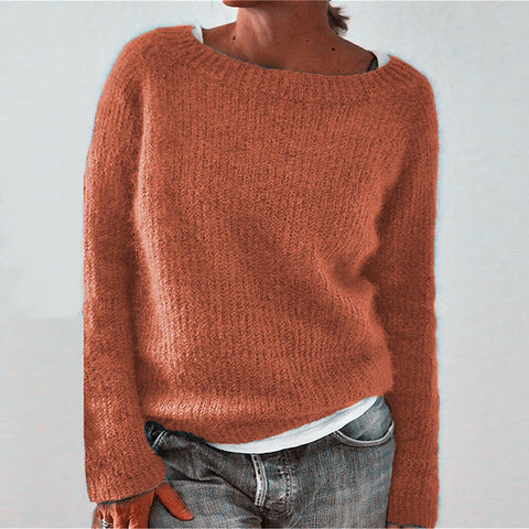 Solid color basic sweater knitted sweater m300507