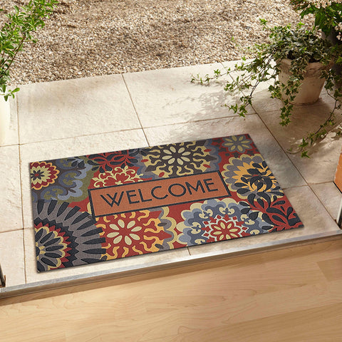 Welcome Floor Mat American Flower Series Entrance Door Mat Bathroom Floor Mat M3330601