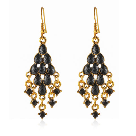 Accessory peacock tassel fanned earrings m3331112