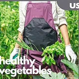 Garden Picking Apron Multi-Purpose Backpack Apron Vegetable Garden Foraging Bag m1915010363