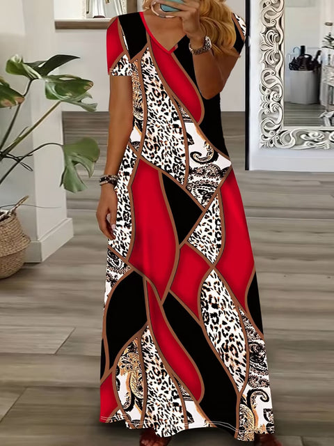 Printed fashion ethnic style dress women's m300005