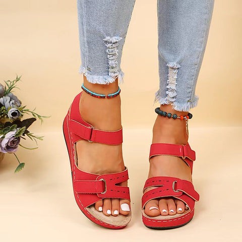 Roman Style Sandals Women's New Wedge Heel Plus Size Beach Sandals Women's M3331082