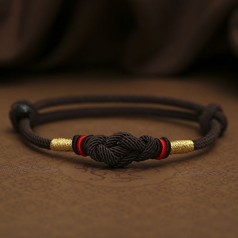 Red rope hand-woven bracelet couple's gifts for men and women, auspicious year of the snake, diamond knot, jade bead hand rope m3331253.