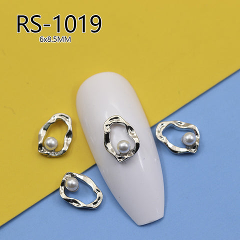 Vintage Baroque court style nail art jewelry hollow nail sticker ins wind zircon model m3331220