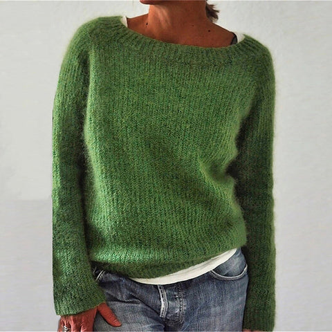 Solid color basic sweater knitted sweater m300507