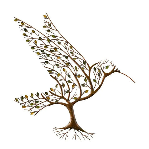 Hummingbird and Branch Metal Wall Art m3331005