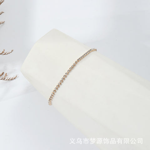 High carbon diamond full diamond temperament bright silver super sparkling bracelet m3331106