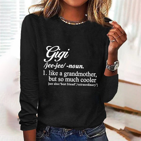 Digital printing long-sleeved autumn T-shirt women's color-changing T-shirt women's m300755