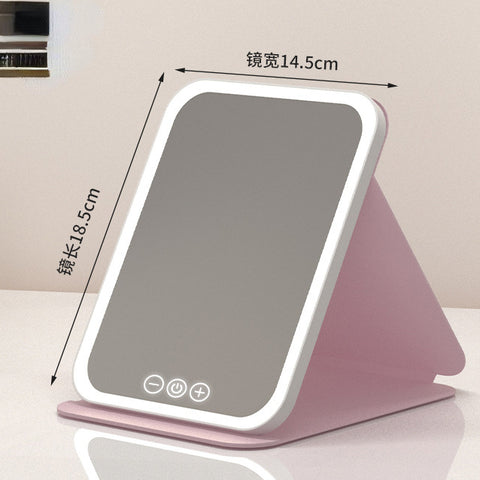 Led cosmetic mirror portable mirror foldable m3330897