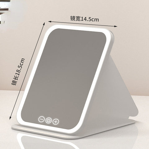 Led cosmetic mirror portable mirror foldable m3330897