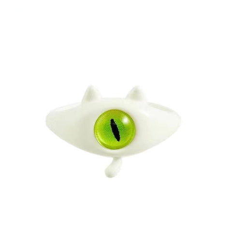 Funny black cat little monster ring big-eyed boy sweet cool cartoon cute m1915010344